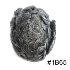 BIO 0.08mm mens toupee French lace  hair pieces Bleached Knots