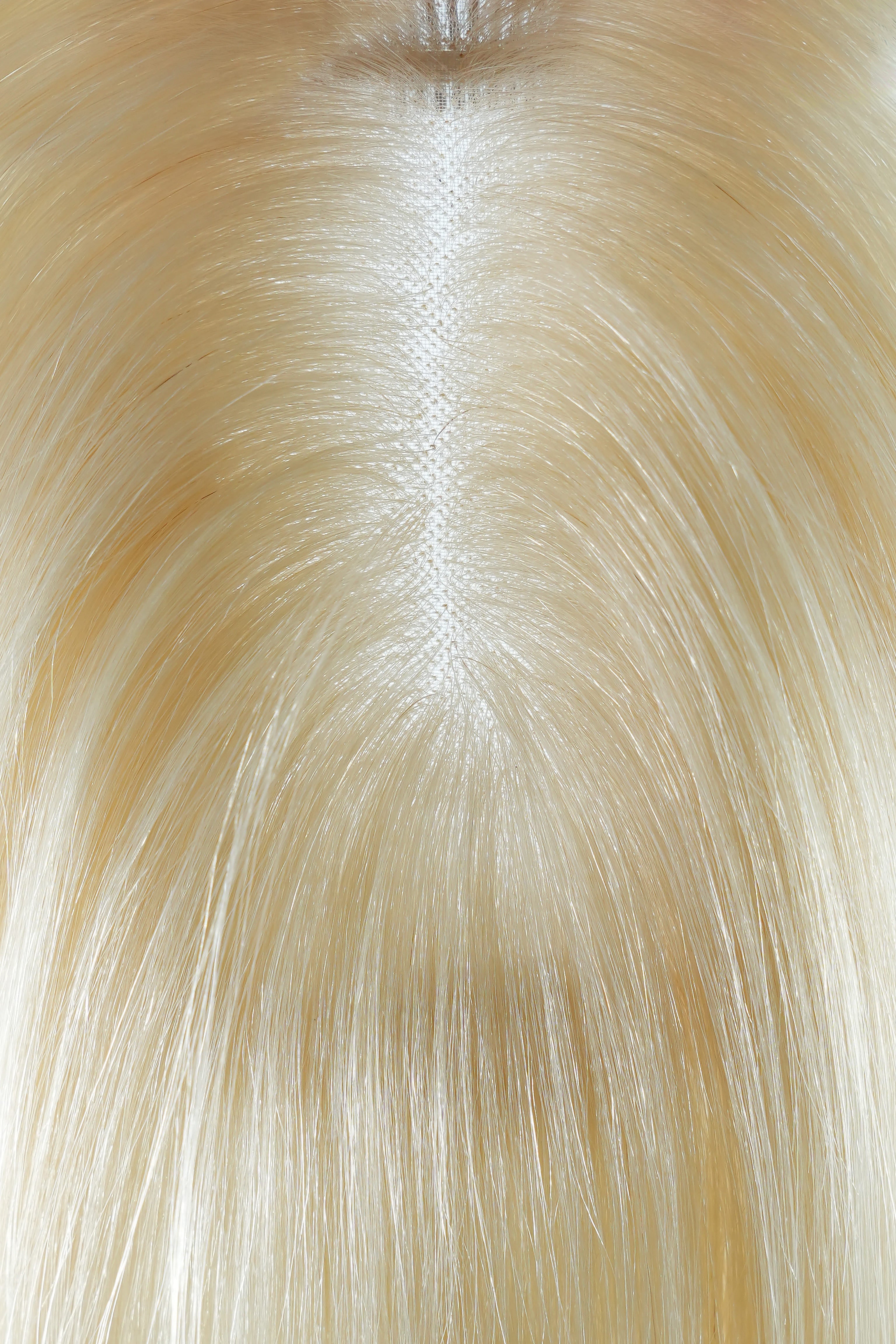 Light Blonde Virgin Hair Topper Clip in Toppee for Women #613