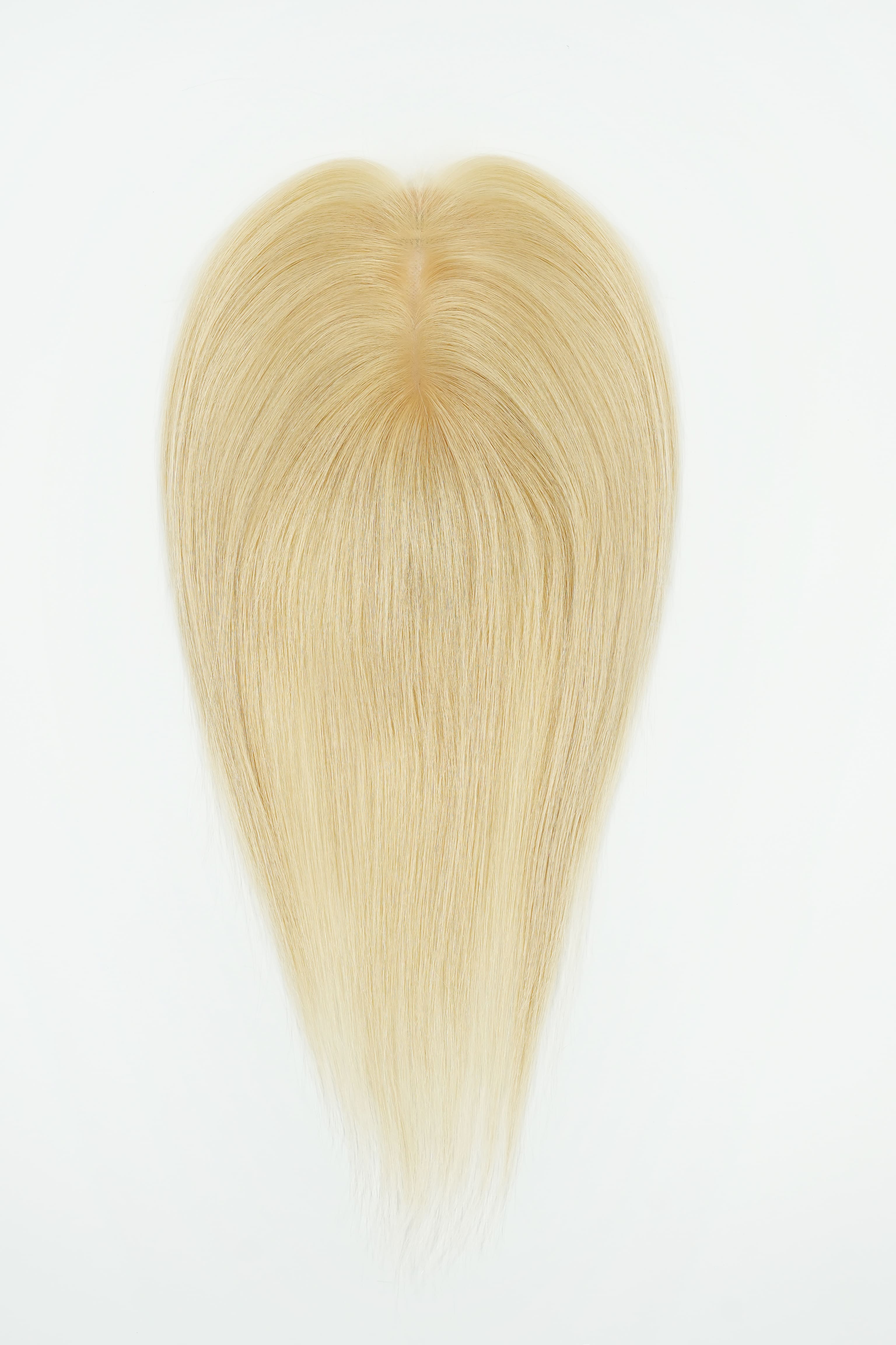 Light Blonde Virgin Hair Topper Clip in Toppee for Women #613