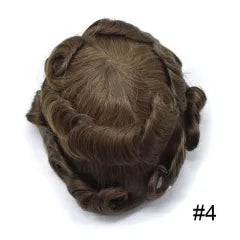 Full Swiss Lace  Mens Hair piece Wholesale Medium Brown