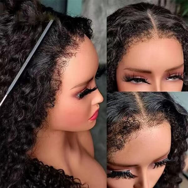 4C Curly Hairline For Women 2023 Baby hair 180% Density