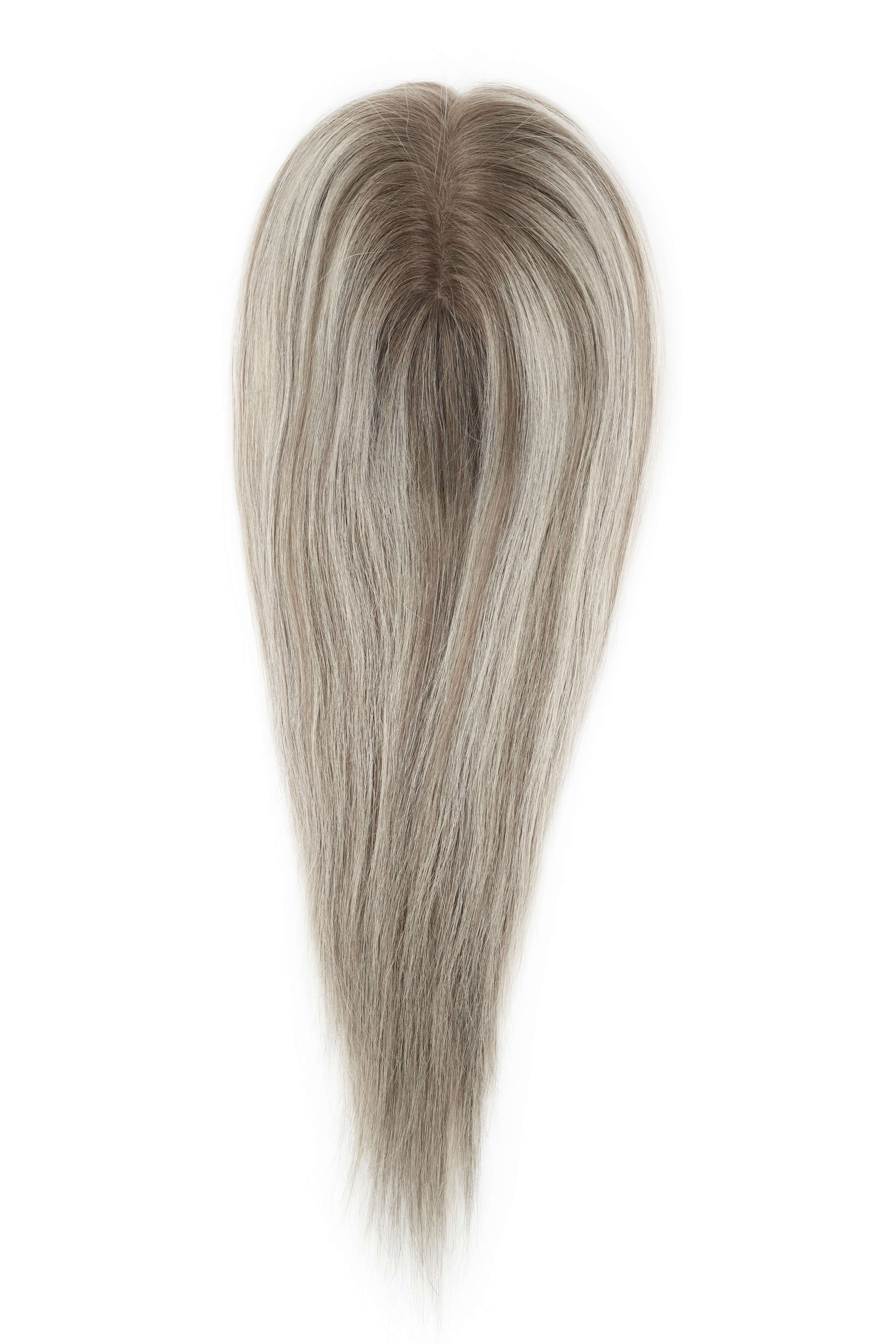 5*7 blonde wig hand tied silk hair toppers for women Free shipping