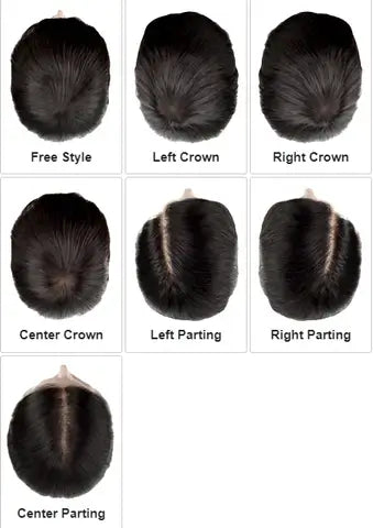 Q6 Hair System Swiss Lace Front With PU Toupee Replacement