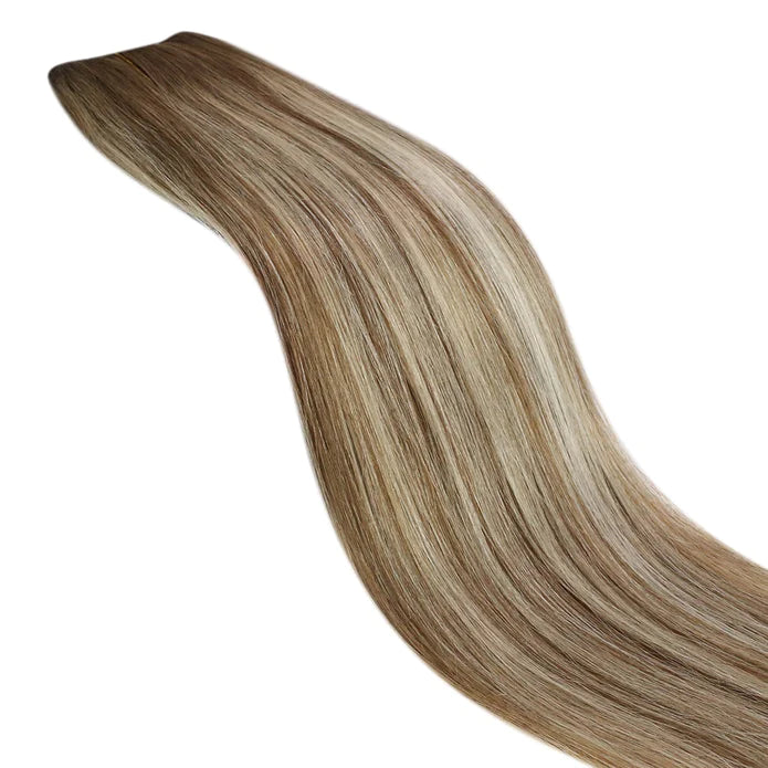 80g Halo Human Hair Extensions Balayage Blonde #6/60/6