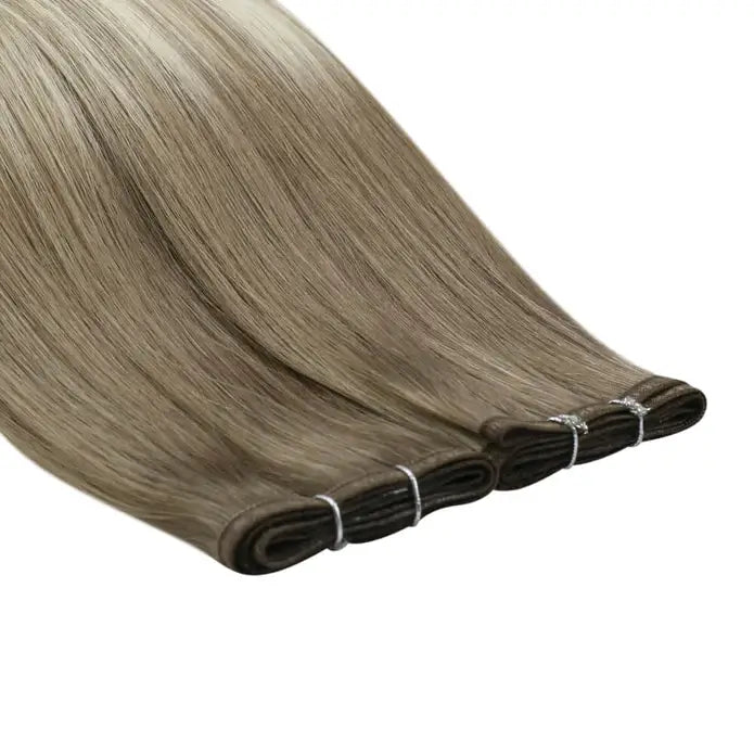 12A grade human hair extension beaded weft hair extension