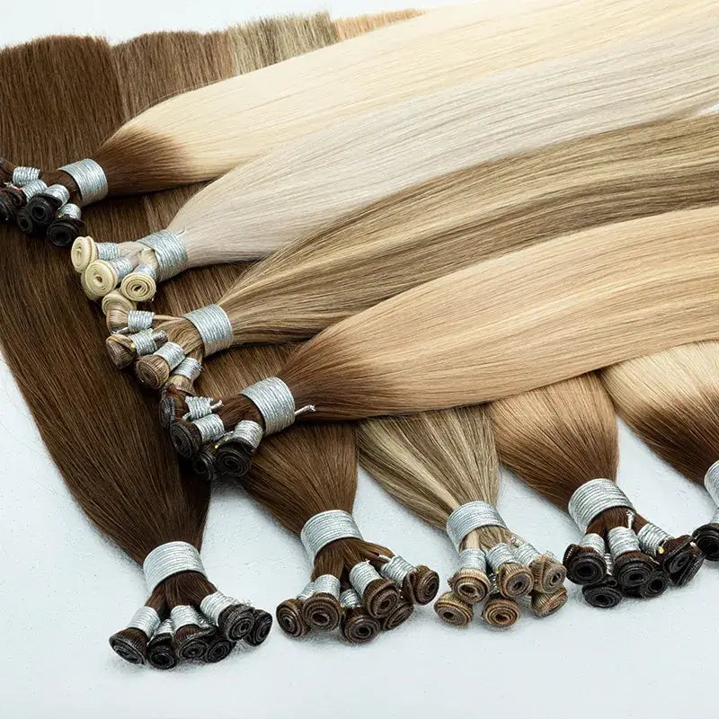 Wholesale Cuticle Aligned  hand tied Weft virgin Hair Extension