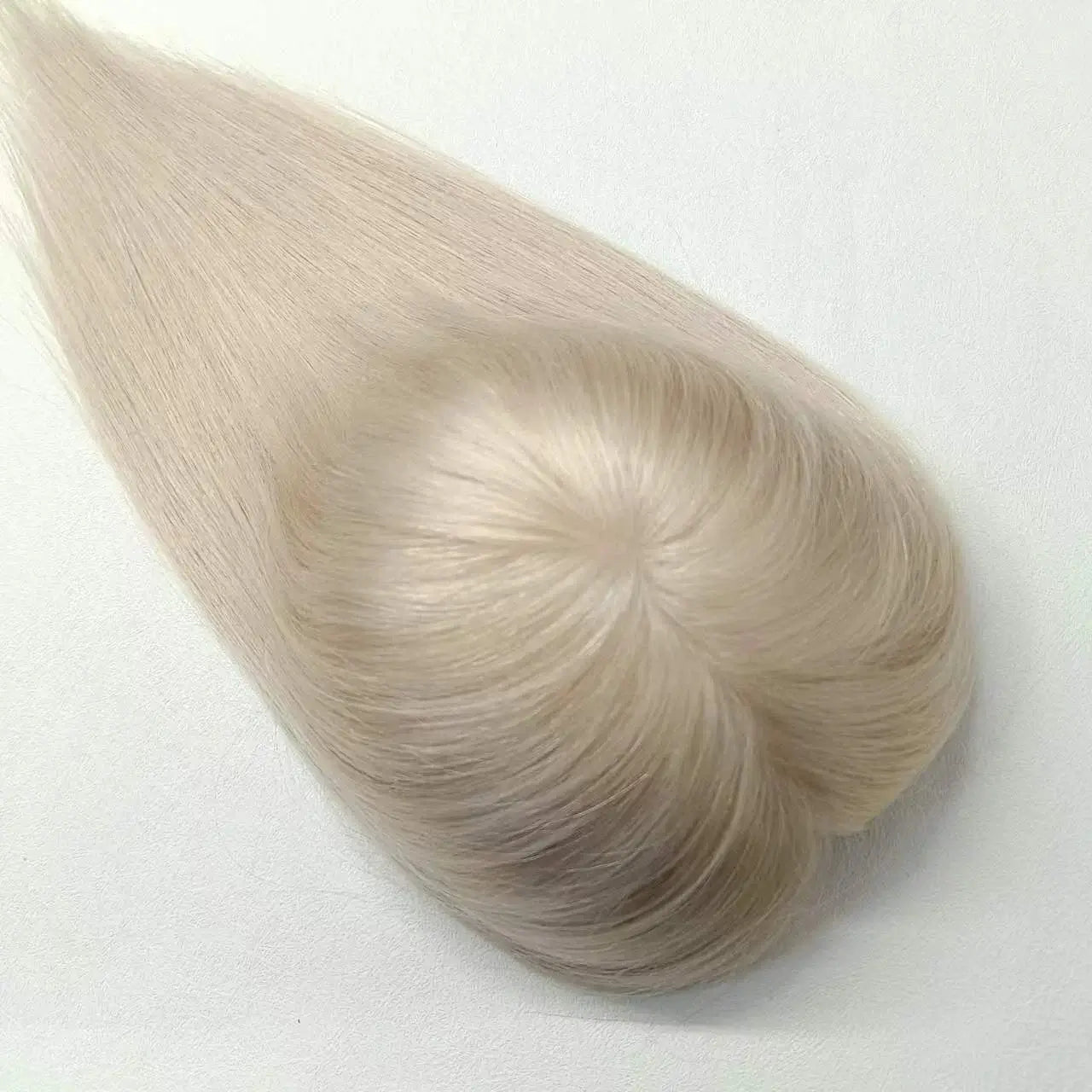 Top light MONO top Human Hair topper for thin hair women