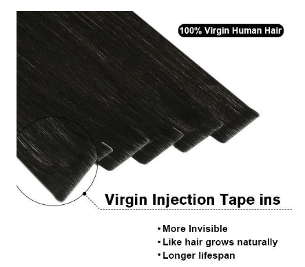 50G Injection Tape in Human Hair Extension Balayage Brown #3/8/22