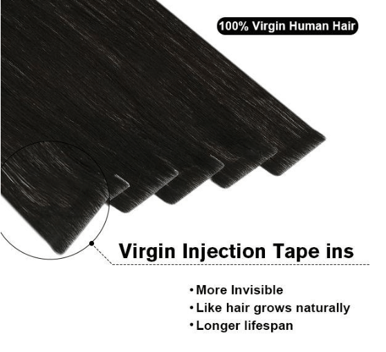 50G Injection Tape in Human Hair Extension Balayage Brown #2