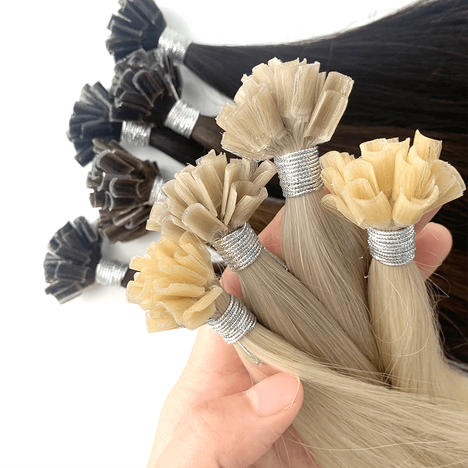 Pre-Bonded Keratin Silky Straight 100% Virgin Cuticle Remy Hair Keratin u Tip  Human Hair extensions