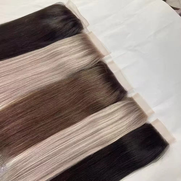 5X5"CUSTOM LIGHT COLOR LACE CLOSURE