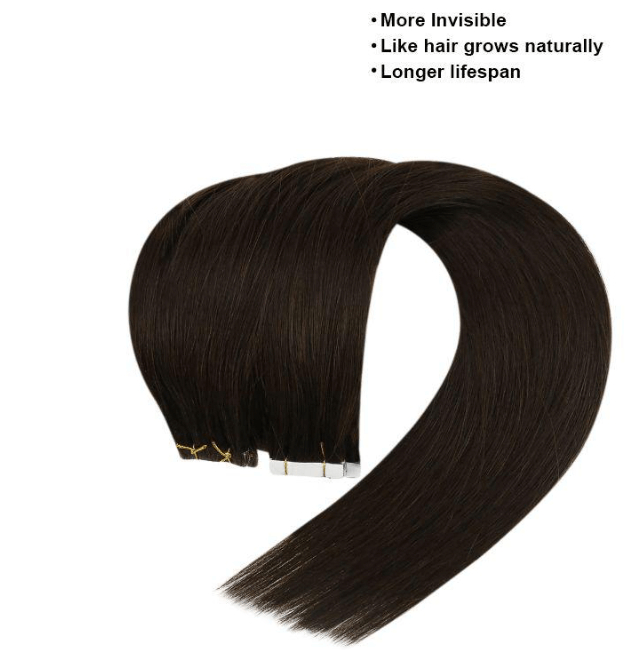 50G Injection Tape in Human Hair Extension Balayage Brown #2