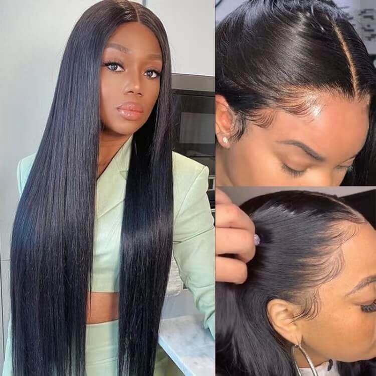 Straight Hair  13*6 Lace Frontal Wig High Quality Wigs 180% Density