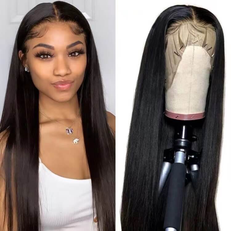 Straight Hair  13*6 Lace Frontal Wig High Quality Wigs 180% Density