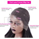 Kinky Straight Lace Front Wig 13X4 Lace Front Human Hair Wigs With Baby Hair