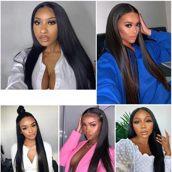 Straight Lace Frontal Closure 13*4 Straight Human Hair Lace Frontal With Baby Hair