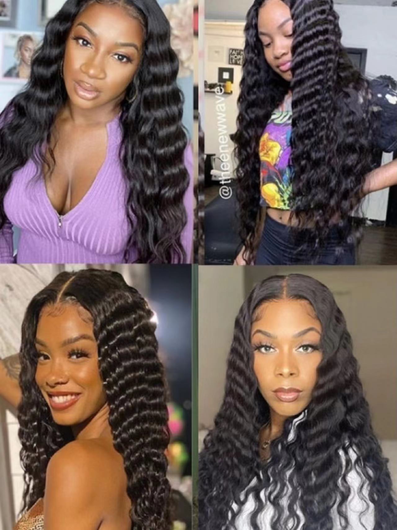 HD Lace Front Wig Brazilian Human Hair Deep Lace Wig Curly Hair 13*4