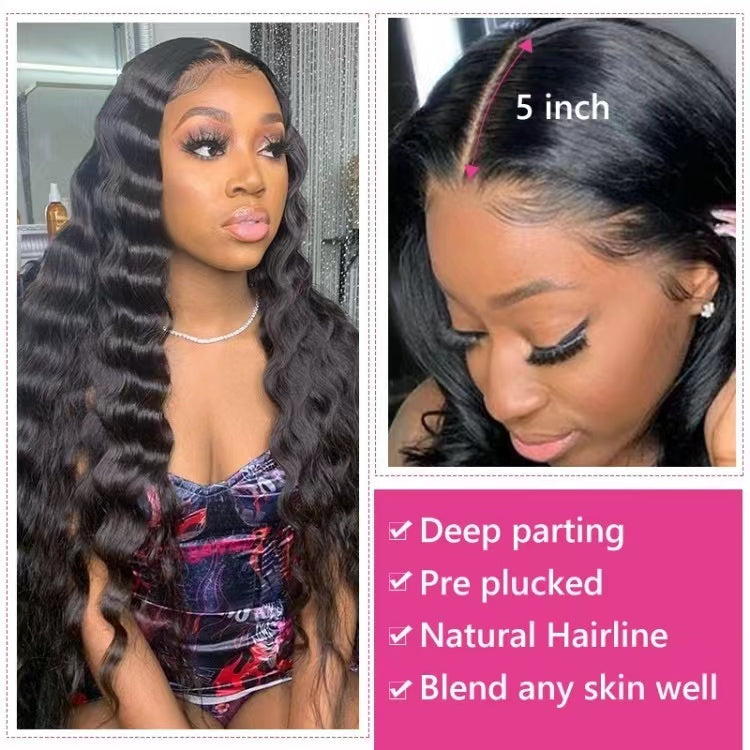 Deep Wave  5x5 HD Lace Closure Virgin Hair Closure For Women