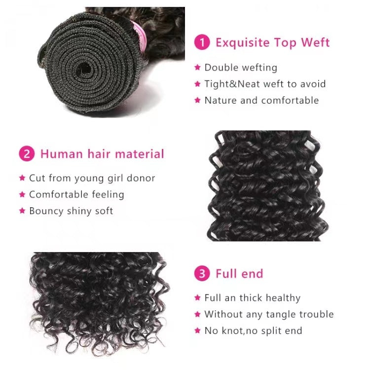 Brazilian Virgin Hair Curly Weave 3 Bundles Brazilian Human Hair Bundles Jerry Curly Hair Extension