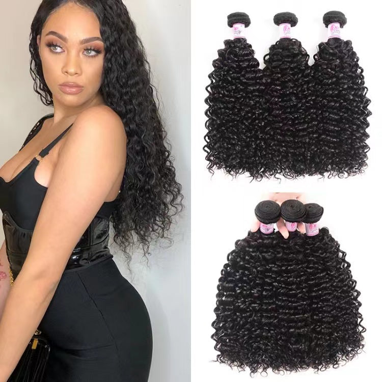 Brazilian Virgin Hair Curly Weave 3 Bundles Brazilian Human Hair Bundles Jerry Curly Hair Extension