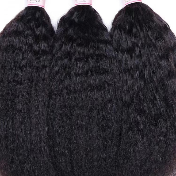 Kinky Straight Hair Brazilian Virgin Hair 3 Bundles High Quality Virgin Human Hair Yaki Straight Hair