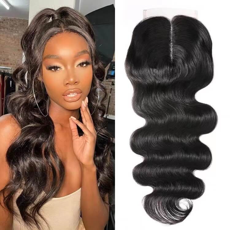 wholesale factory 1piece 4*4 Lace Closure Brazilian Body Wave Human Hair Closure Lace Hair Extensions