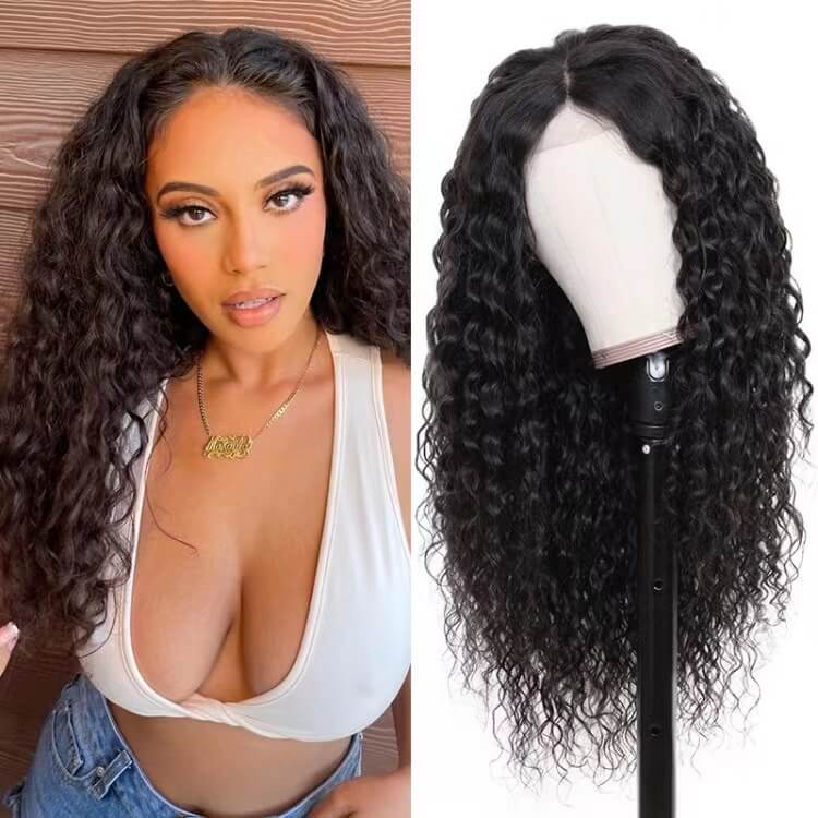 Water Wave 13×4 Full Frontal Lace Wigs Undetectable Lace Wig200%