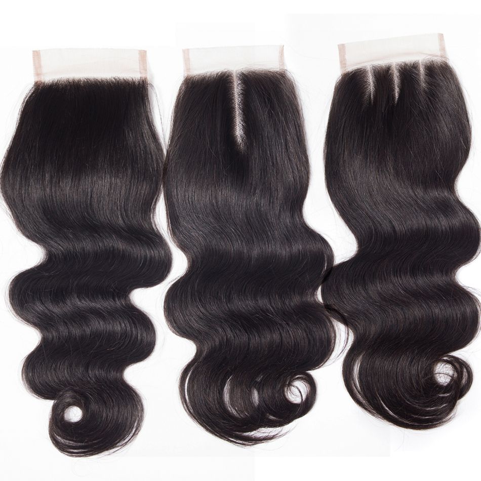 Body Wave Hair 3 Bundes With4*4 lace Closure High Quality Brazilian Virgin Hair Wavy Human Hair Bundles With Closure