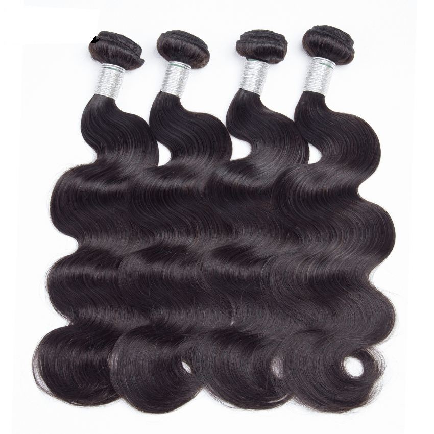 Body Wave Hair 3 Bundes With4*4 lace Closure High Quality Brazilian Virgin Hair Wavy Human Hair Bundles With Closure