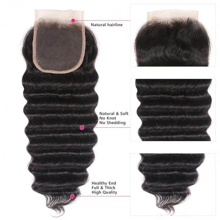 Body Wave Hair 3 Bundes With4*4 lace Closure High Quality Brazilian Virgin Hair Wavy Human Hair Bundles With Closure