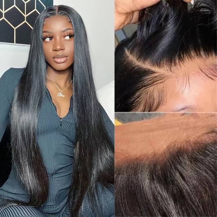 straight lace wigs 5*5HD closure wig Real Human Hair Wigs