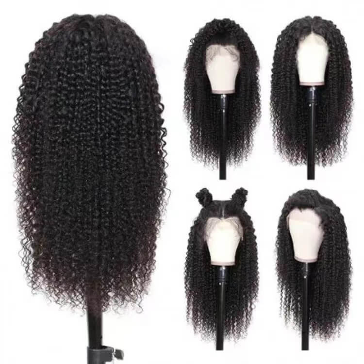 13×4 Lace Frontal Wigs Curly Hair Pre Plucked Virgin Human Hair Wigs Sale