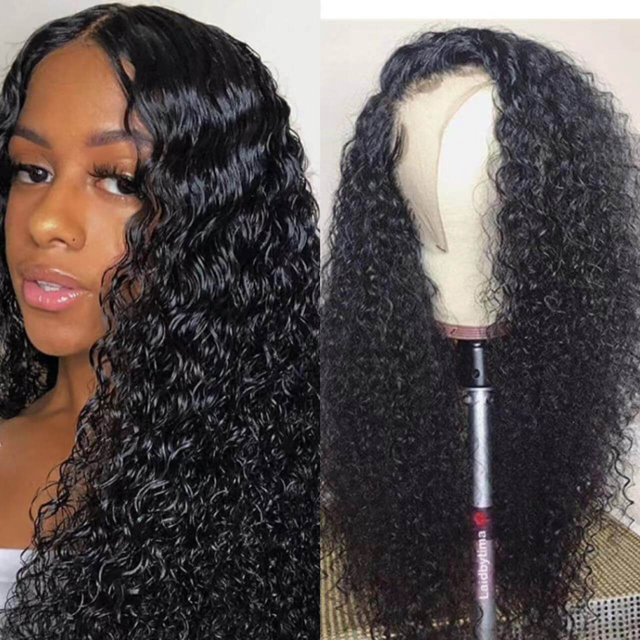 13×4 Lace Frontal Wigs Curly Hair Pre Plucked Virgin Human Hair Wigs Sale