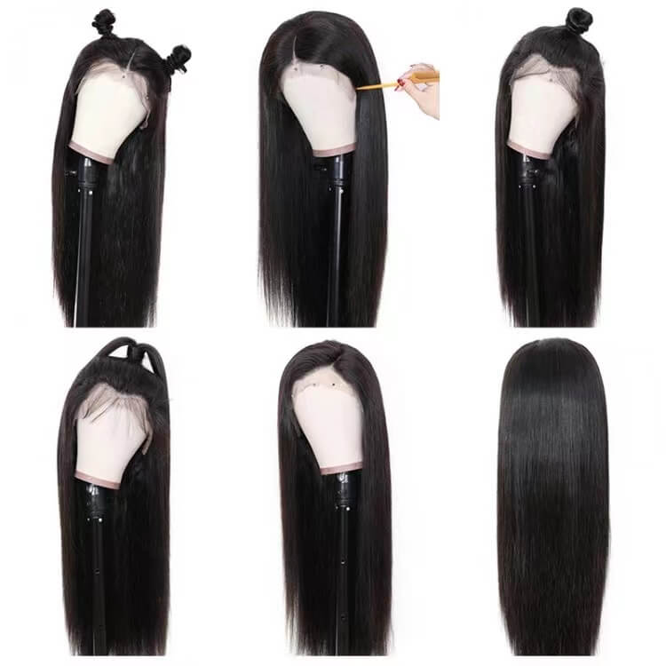 13×4 HD Lace Front and 13x6 hd lace Wigs Straight Hair Full Frontal Human Hair Wigs