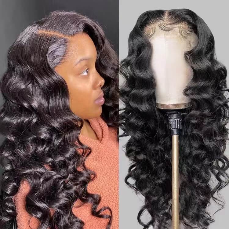 13×4 Lace Frontal Wigs Loose Deep Hair Human Hair Wigs