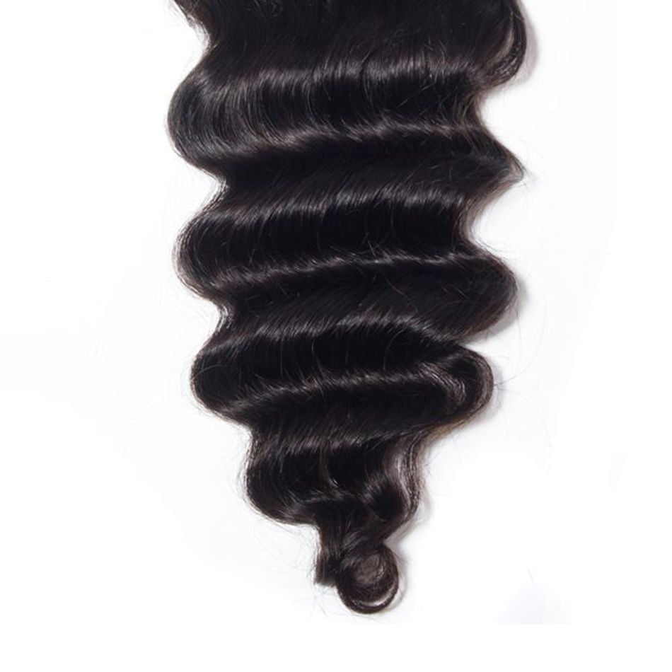 22inch loose deep Upgrade Middle Part closure hair style