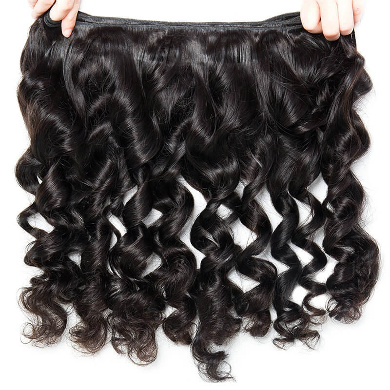 Brazilian Loose Wave Human Hair 3 Bundle Remy Natural Loose Waves Hair Extensions